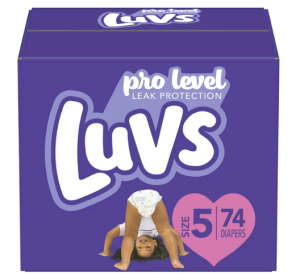 Luvs Pro Level Leak Protection Diapers, Size 5, 74 Count (Brand: Luvs)